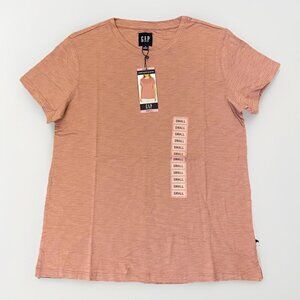 Gap Women's Short Sleeves Slub Tee Nostalgia Rose T-Shirt Cotton Size S - NWT$39